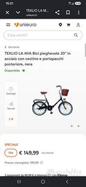 bici pieghevole "la mia" unieuro 