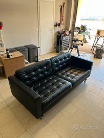 Divano in Pelle Nero