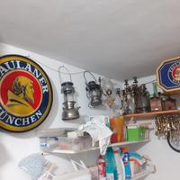 Insegna luminosa Paulaner lanterne vintage