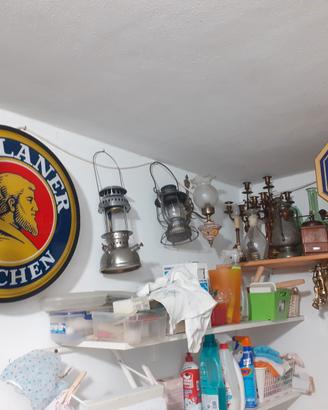 Insegna luminosa Paulaner lanterne vintage