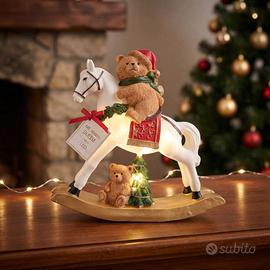 Cavallo a dondolo Natalizio con Orsetti