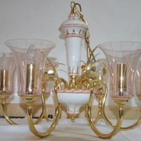 Lampadario dorato 