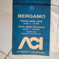 piantina di Bergamo del 1988