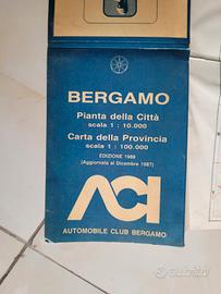 piantina di Bergamo del 1988