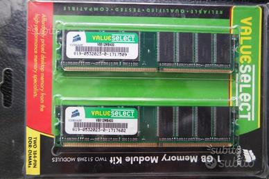 Ram DDR 400 dual chanel totali 1GB