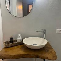  lavabo in legno massello 