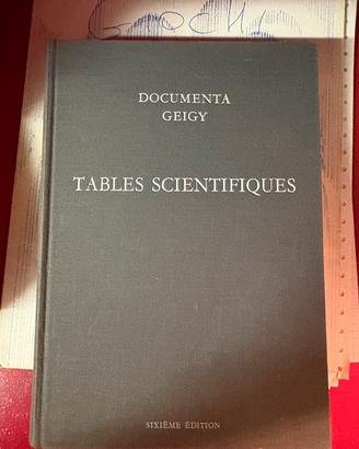 Dovumenta Geigy Tables scientifiques,  VI edizione