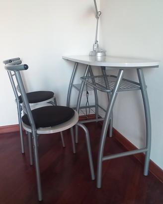 set da bar tavolo  con  sedie