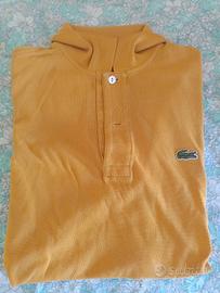 Polo Lacoste uomo senape cotone piqué M