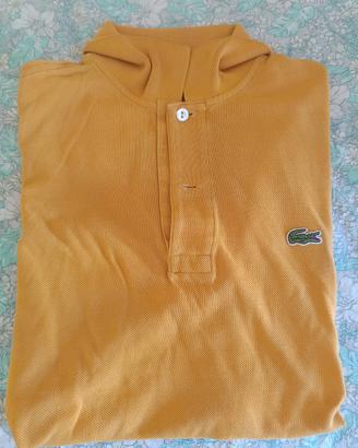 Polo Lacoste uomo senape cotone piqué M