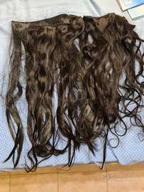 Extension capelli veri, fissaggio a mollette