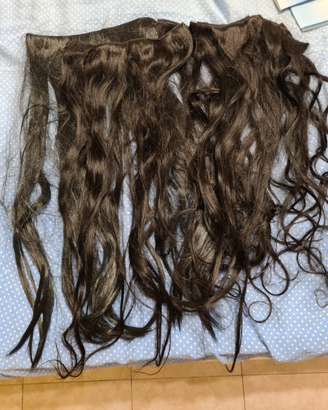 Extension capelli veri, fissaggio a mollette