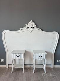 Testiera letto matrimoniale e comodini