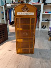 vetrinetta telefonica vintage