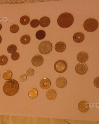 Varie vecchie monete europee