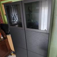 Mobile con Scaffali Ikea Besta Vetrinetta