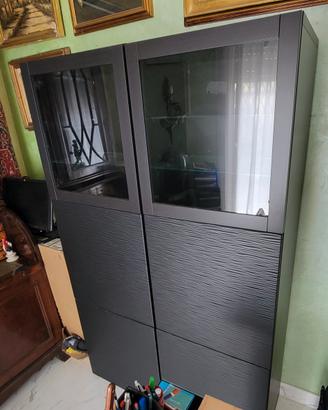 Mobile con Scaffali Ikea Besta Vetrinetta