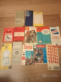 Lotto vecchie carte stradali