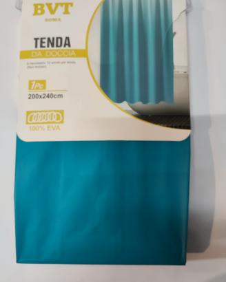 Tenda da doccia blu 200x240 cm