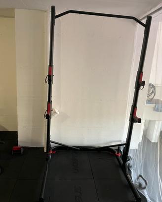 Rack Domyos Bodybuilding 500 con barra trazioni