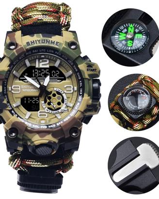 Braccialetto Survival Tattico Multifunzione 7-in-1