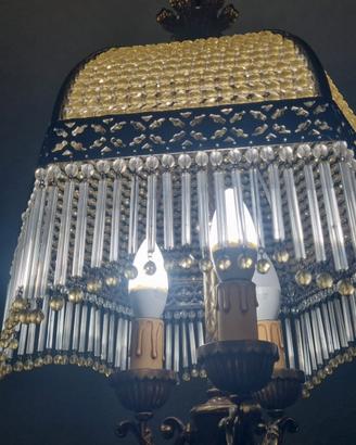 Lampadario stile impero anni '70