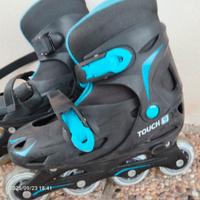 pattini in linea più casco