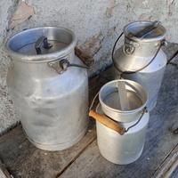 contenitori per latte vintage 