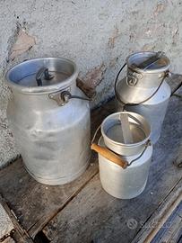 contenitori per latte vintage 