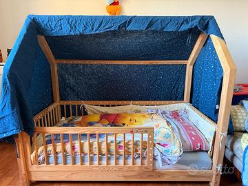 Lettino capanna montessoriano