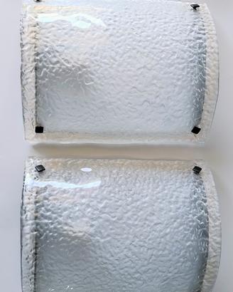 Coppia di applique Vistosi in vetro di Murano 