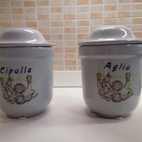 Porta aglio e cipolla in ceramica