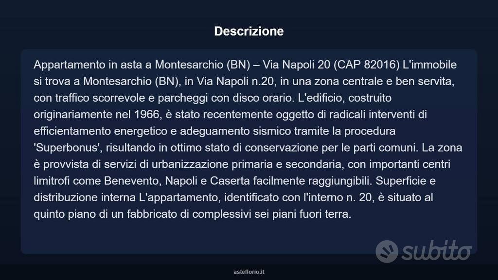 Appartamento – Montesarchio, Borgo Santo Spirito, Benevento - Vista 4