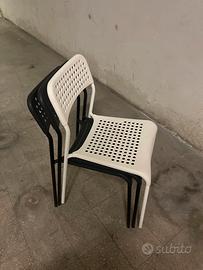 Sedie IKEA Adde plastica metallo