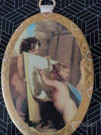 Quadretto Vintage Ovale / Ceramica di Limoges 