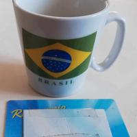 Tazzina (tazza) con bandiera e scritta BRASIL