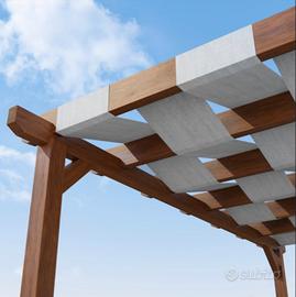 telo a fasce microforato per gazebo in PVC