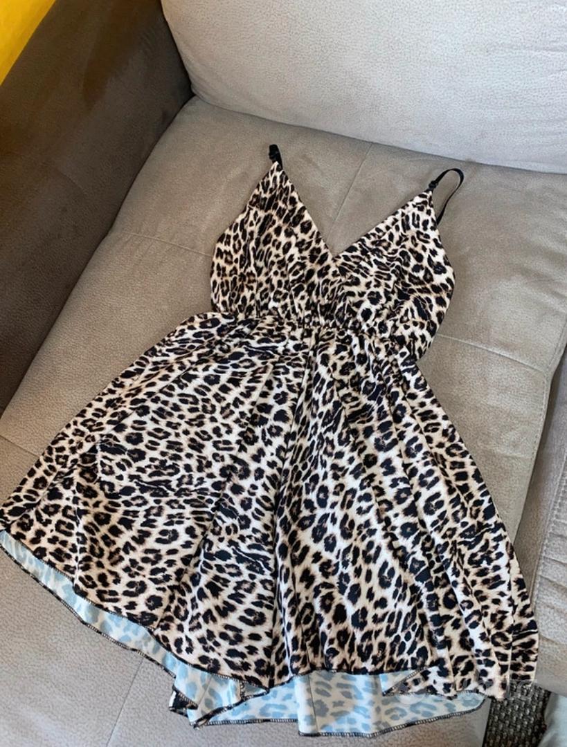 Abito corto estivo leopardato Abbigliamento e Accessori In