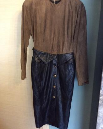 Abito in Pelle 100% -  NUOVO-Made in Italy