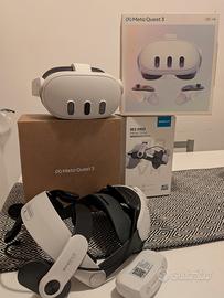 Meta Quest 3 128GB + BOBOVR M3 Pro (Batteria Magne