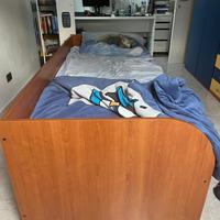 Letto Doppio con materasso estraibile