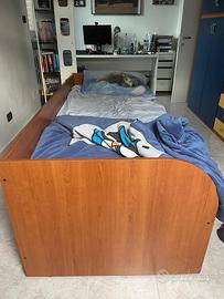 Letto Doppio con materasso estraibile