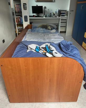 Letto Doppio con materasso estraibile