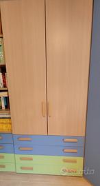 Armadio a due ante bambini
