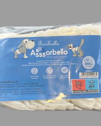 Pannolini a fascia per cani maschi taglia small