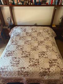 Trapunta matrimoniale Patchwork floreale 250x250cm