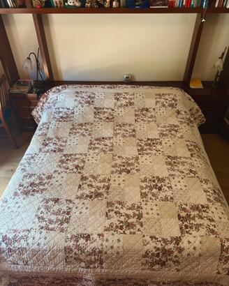 Trapunta matrimoniale Patchwork floreale 250x250cm