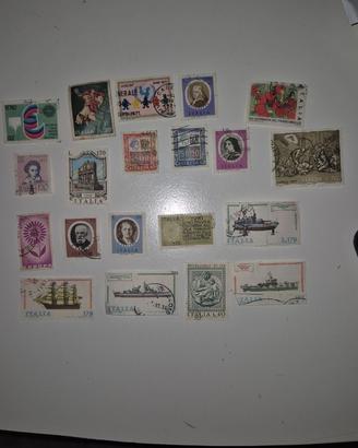 20 francobolli anni 70