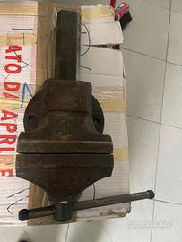 Morsa professionale da banco in acciaio ganasce 14