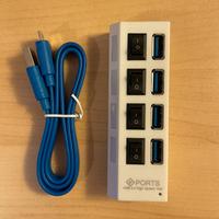 Hub esterno da USB 3.0 a 4 porte